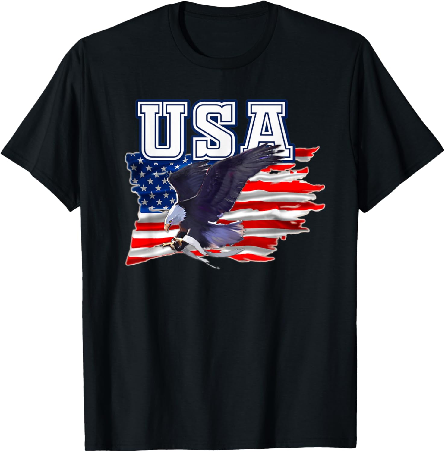 USA Swooping Eagle with American Flag
