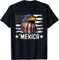 Funny Patriotic 4th of July Bald Eagle American Flag Merica