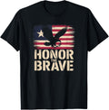 Honor the Brave : Eagle with American Flag Design