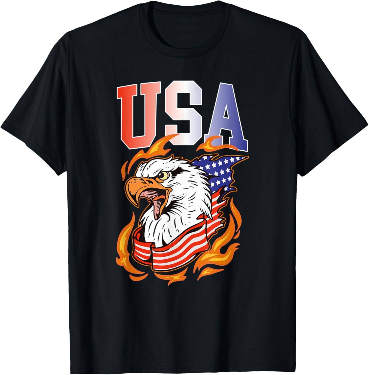 USA Patriotic Eagle and American Flag Summer Sports