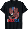 4th of July Merica Eagle Bandana for American Pride T-Shirt for Women Men