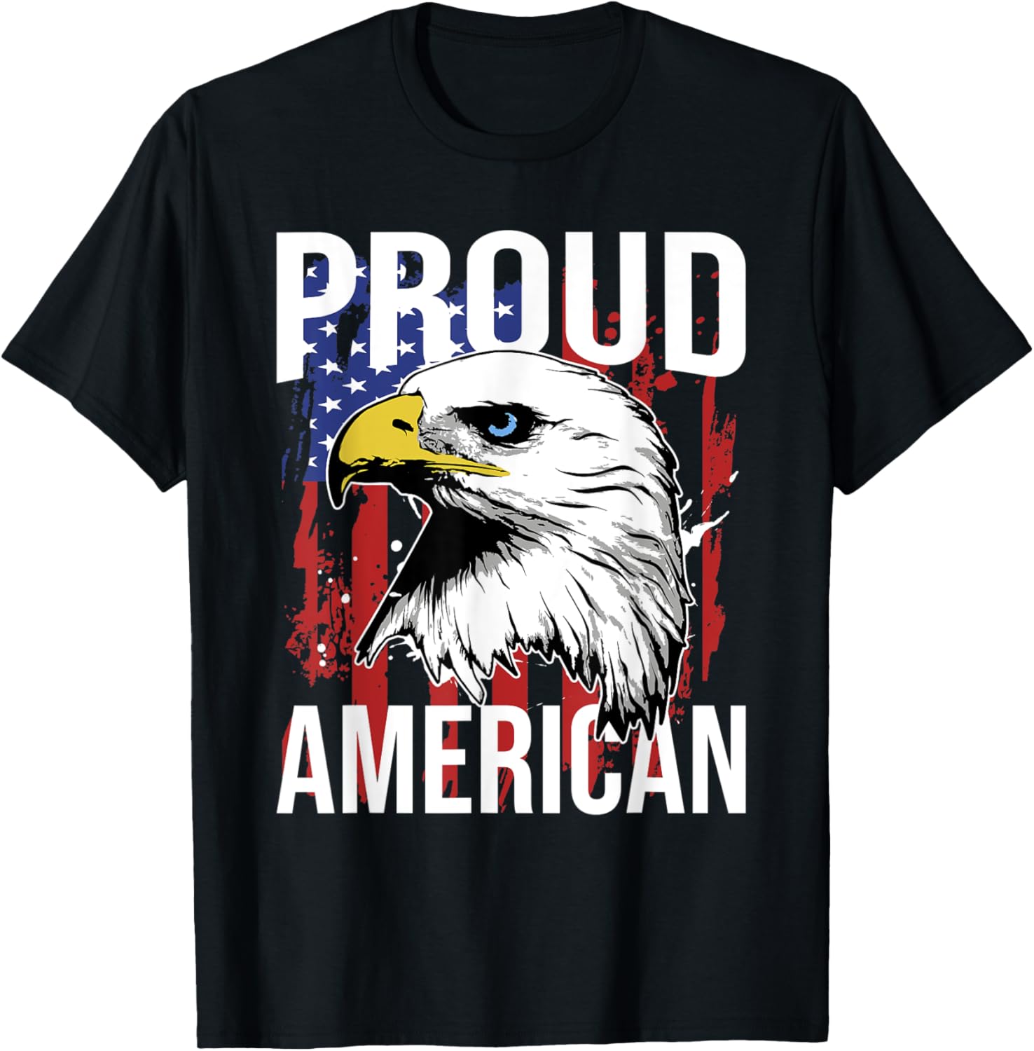 Patriotic 4th of July Eagle - Proud American - USA Flag