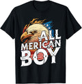 All Merican Boy 4th of July Day Eagle USA Flag American