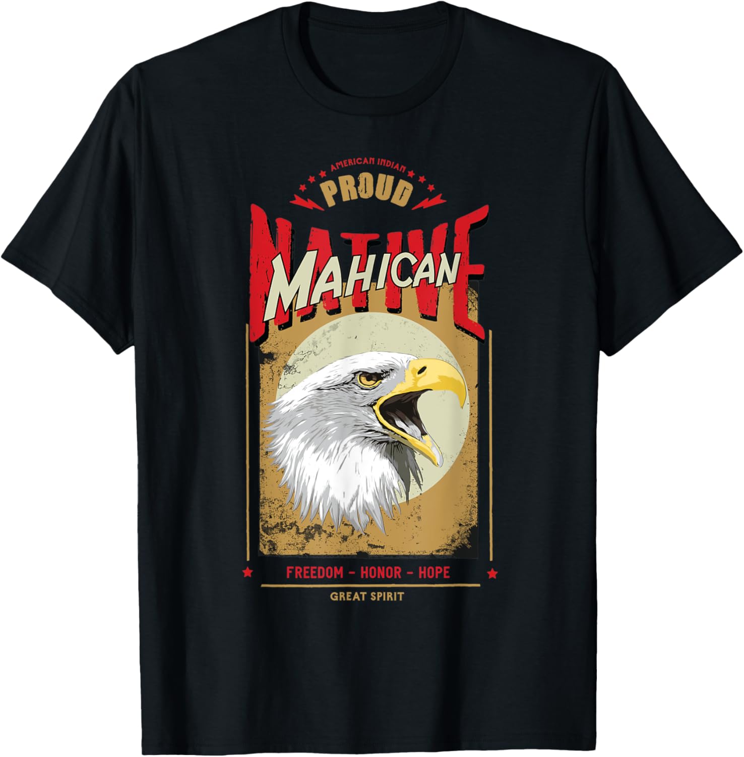 Mahican Native American Eagle Spirit Vintage Honor