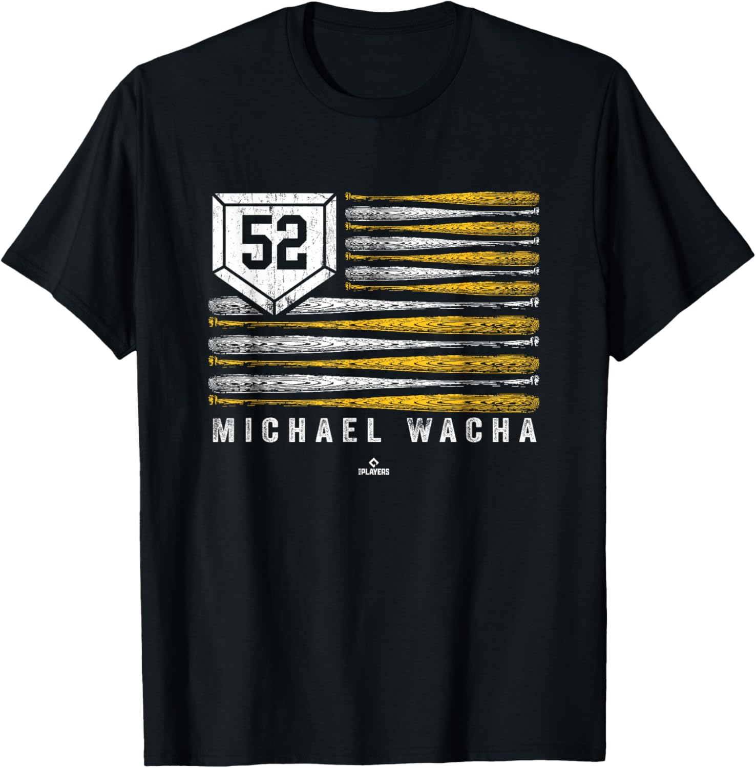 Vintage US Flag Baseball Stripes Michael Wacha MLBPA