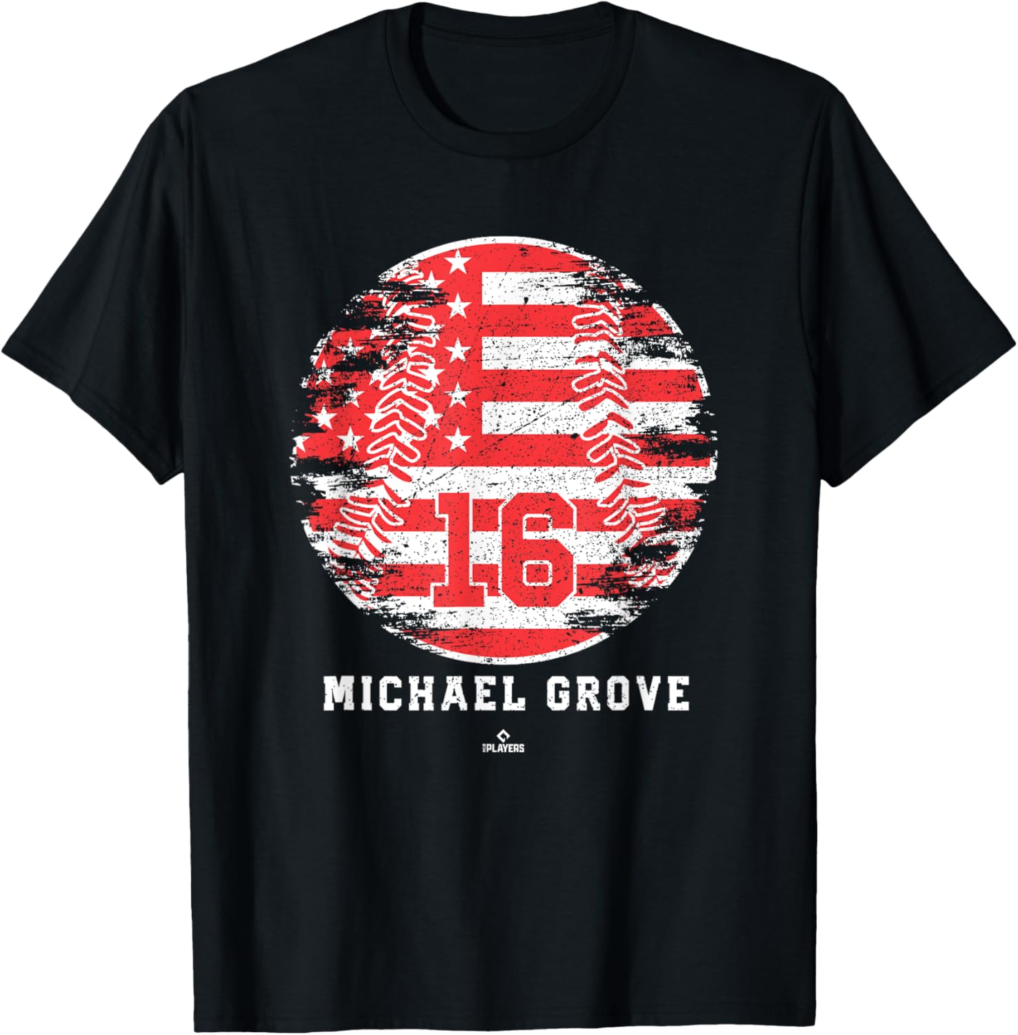 Vintage Baseball Flag Michael Grove Los Angeles MLBPA