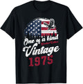Vintage 1975 Birthday 50 Years American Flag Patriotic Eagle