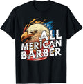 All Merican Barber 4th of July Day Eagle USA Flag American