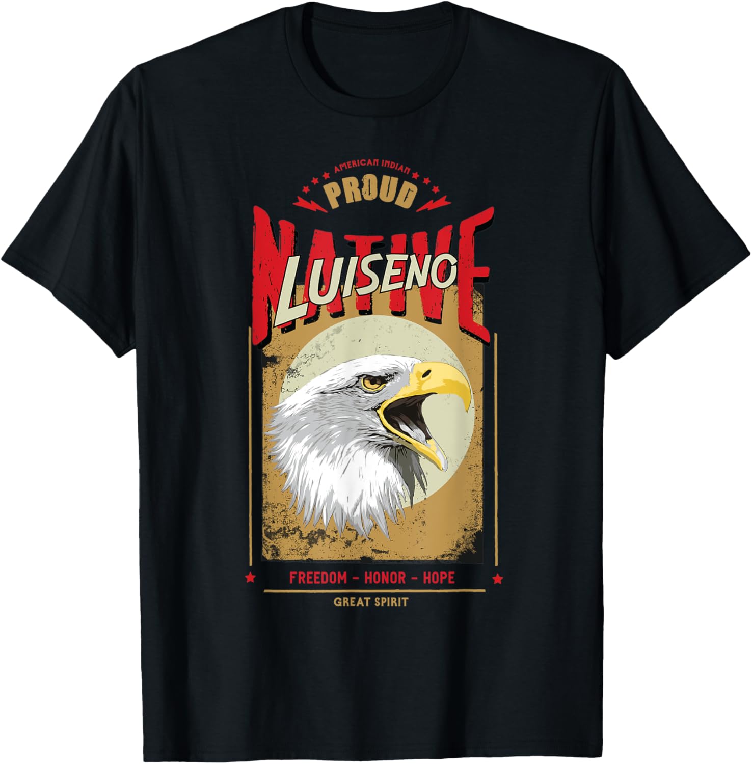 Luiseno Native American Eagle Spirit Vintage Honor
