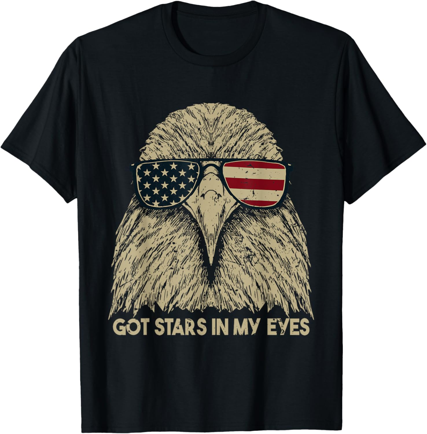 Got Stars In My Eyes | Bald Eagle American Flag Patriot