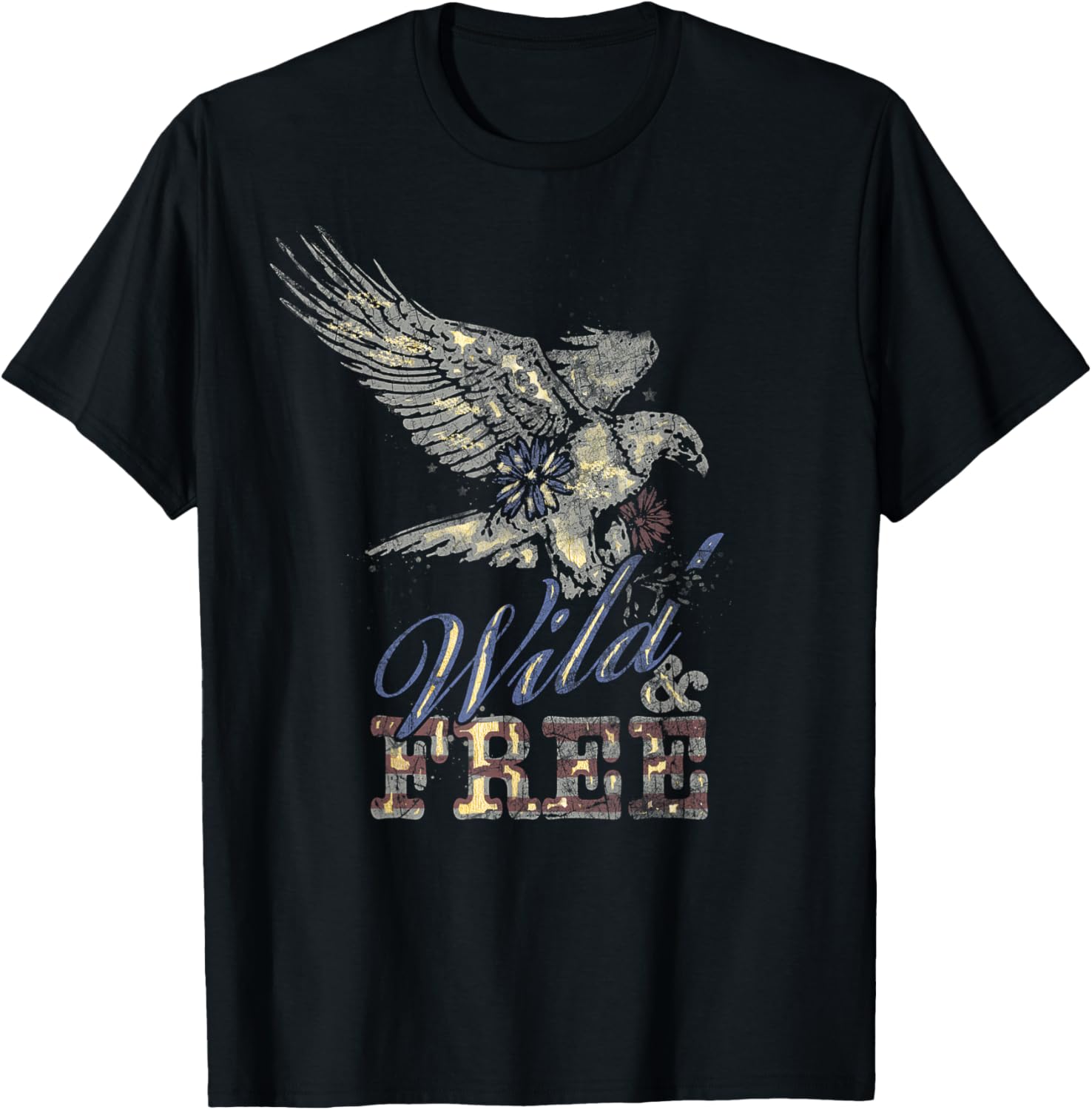 Wild & Free American Bald Eagle Vintage