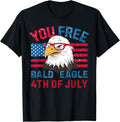 Vintage You Free Tonight Bald Eagle Fun 4th Of July USA Flag