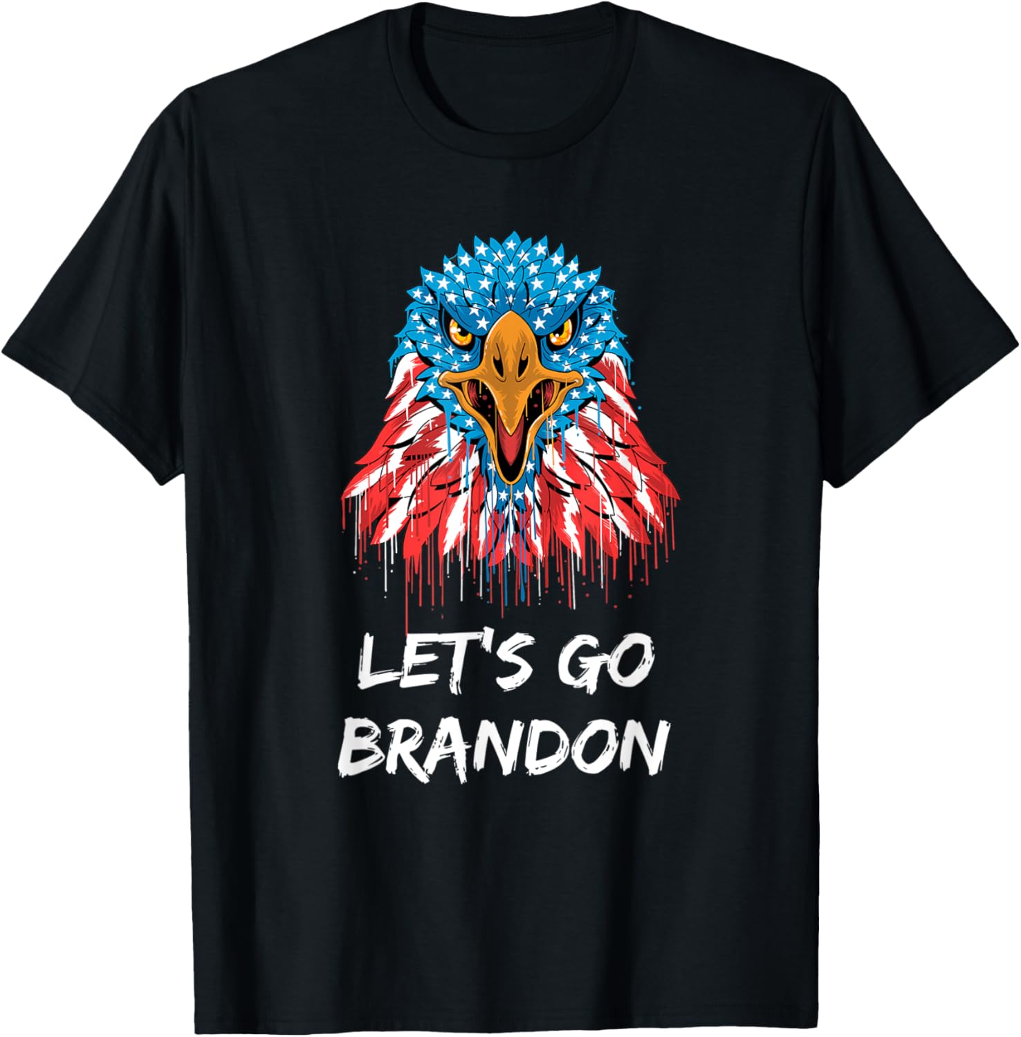 Let's Go Biden or Brandon American Flag Eagle Women Men