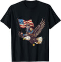 Fourth Of July George Washington American Flag Bald Eagle T-Shirt for Women Kids Men