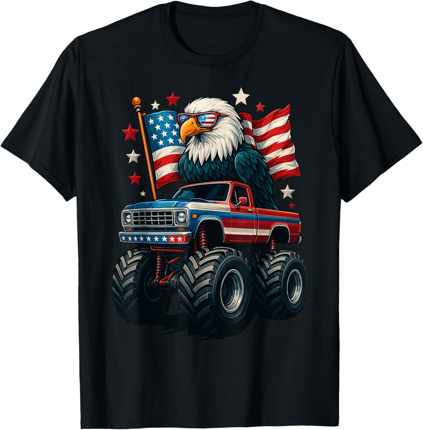Funny 4th of July Patriotic American Flag Eagle USA