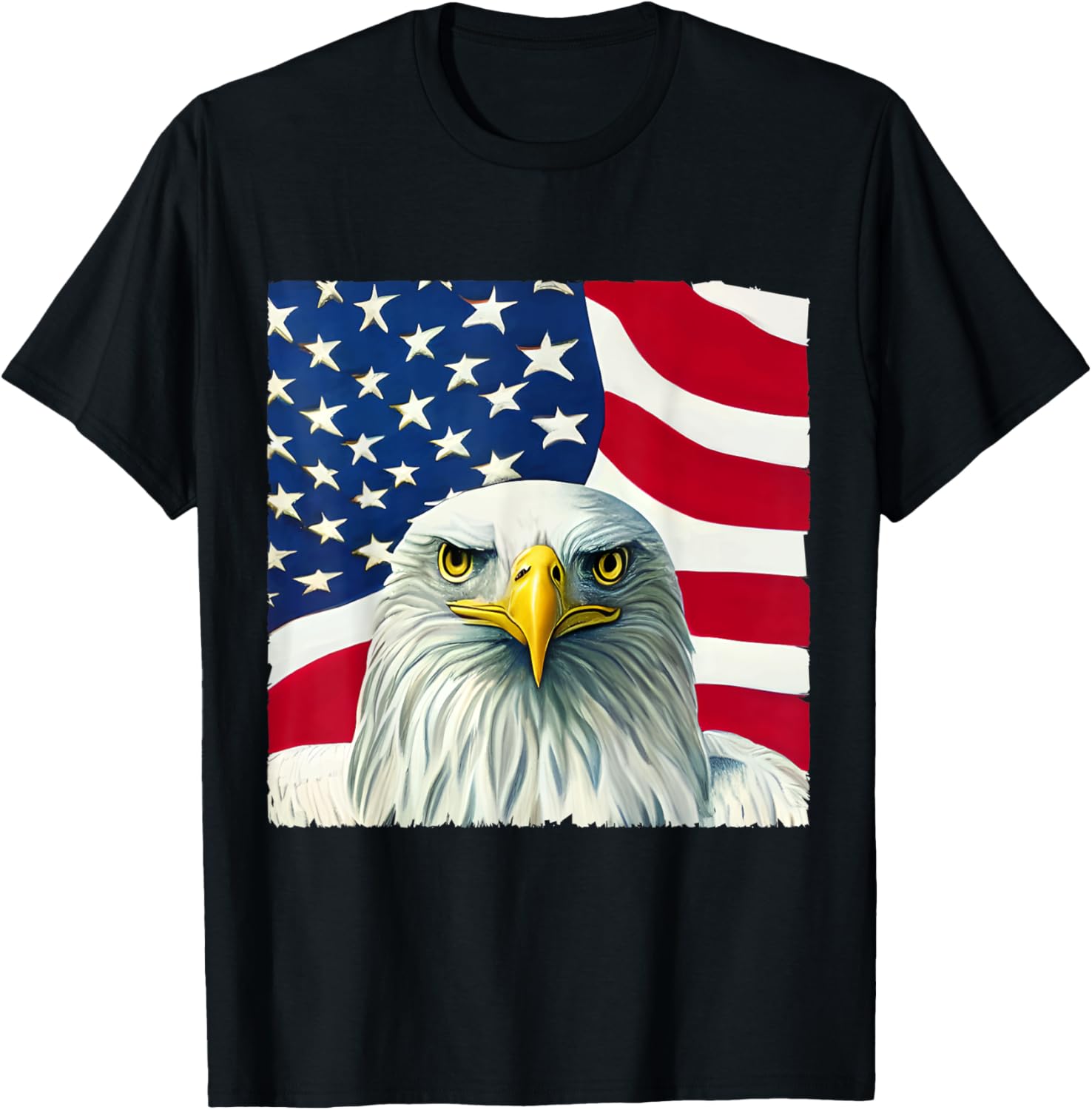 American Bald Eagle 4th of July USA Flag