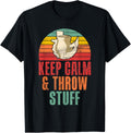 Keep Calm and Throw Stuff funny Pottery
