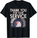Thank You For Your Service Memorial Day Eagle American Flag Women Men