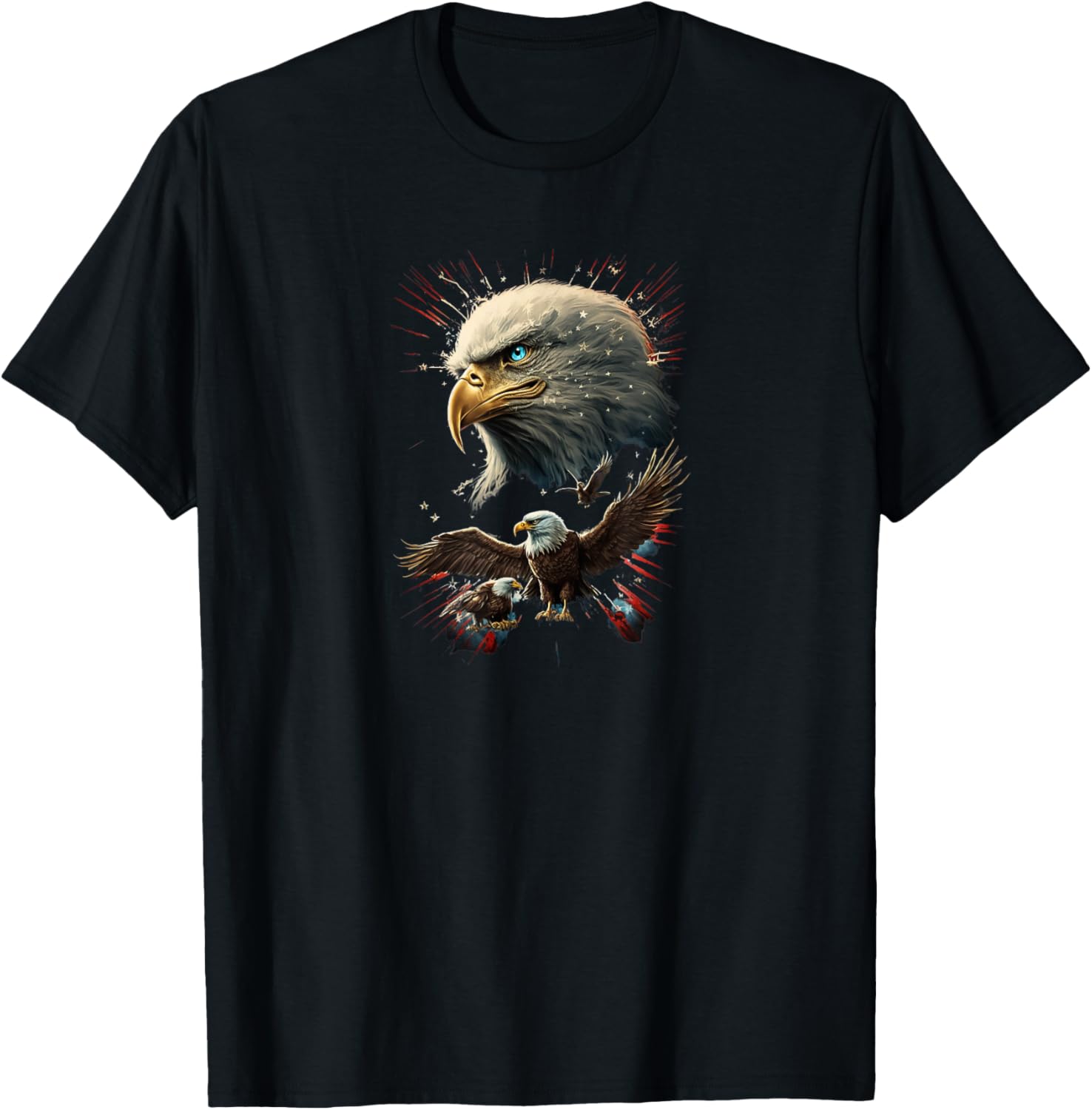 American Flag Bald Eagle