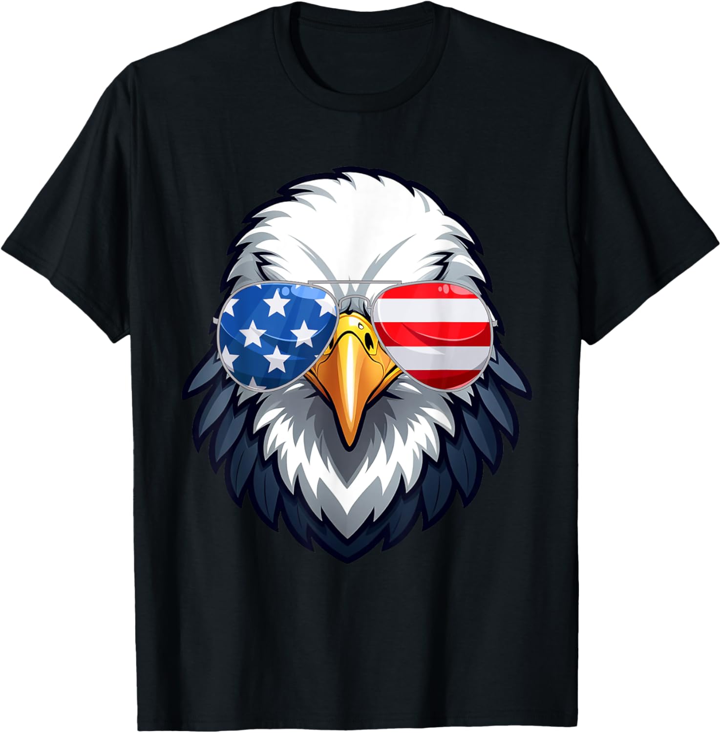 4th of July Merica USA Flag Bald Eagle Patriotic Veteran