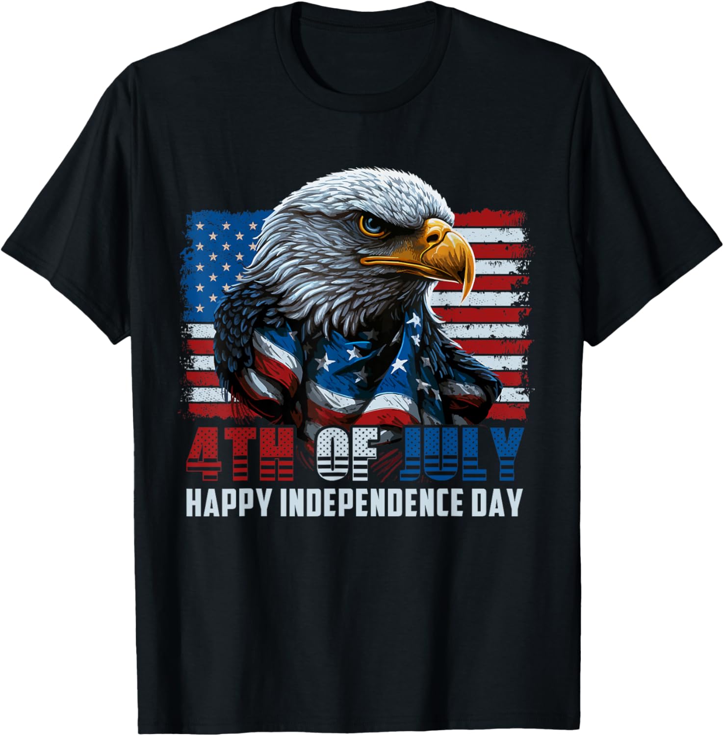 4th Of July Happy Independence Day Proud American Flag Eagle