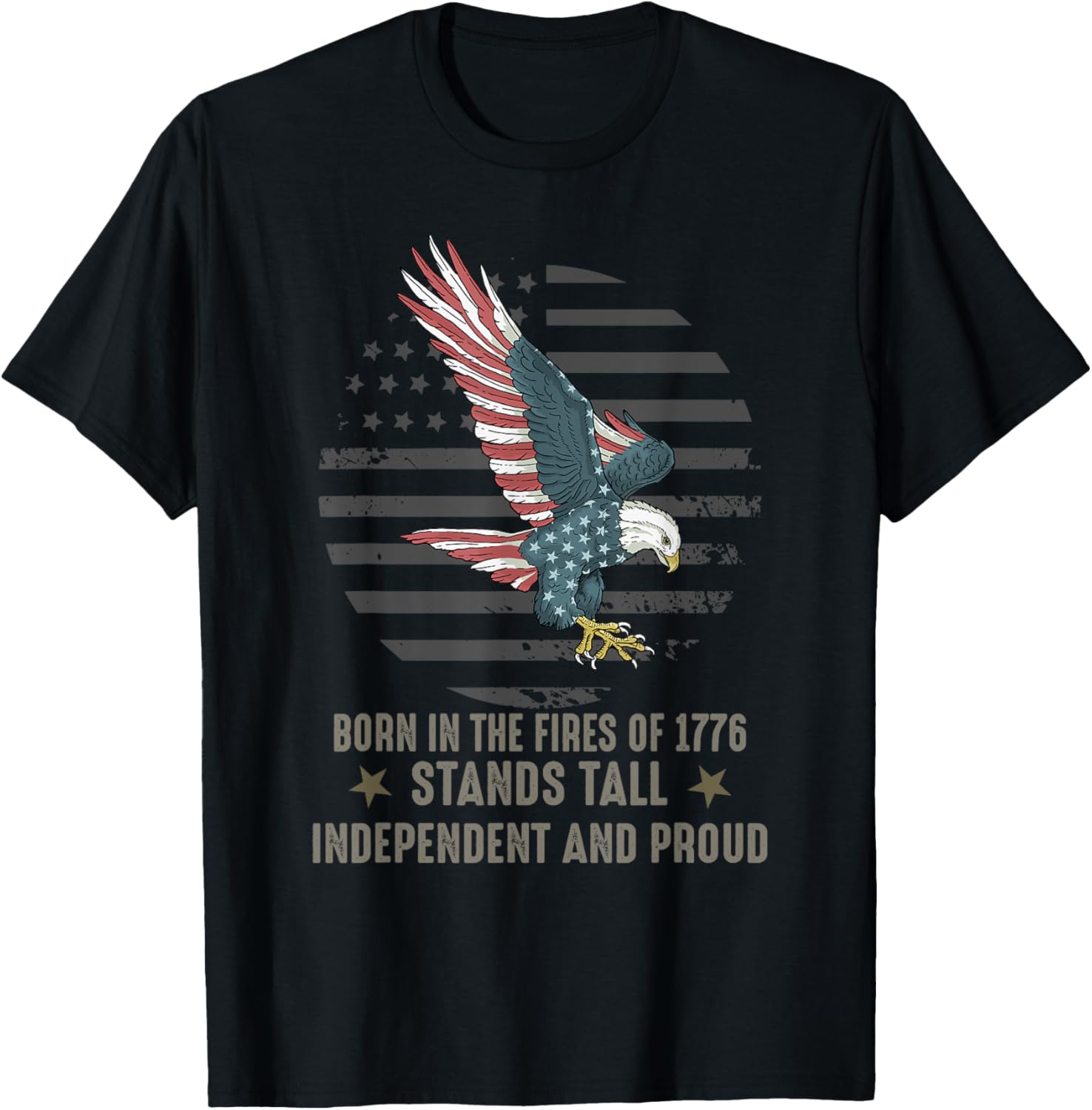 4th of July 1776 American Eagle Flag, Proud, Patriotic