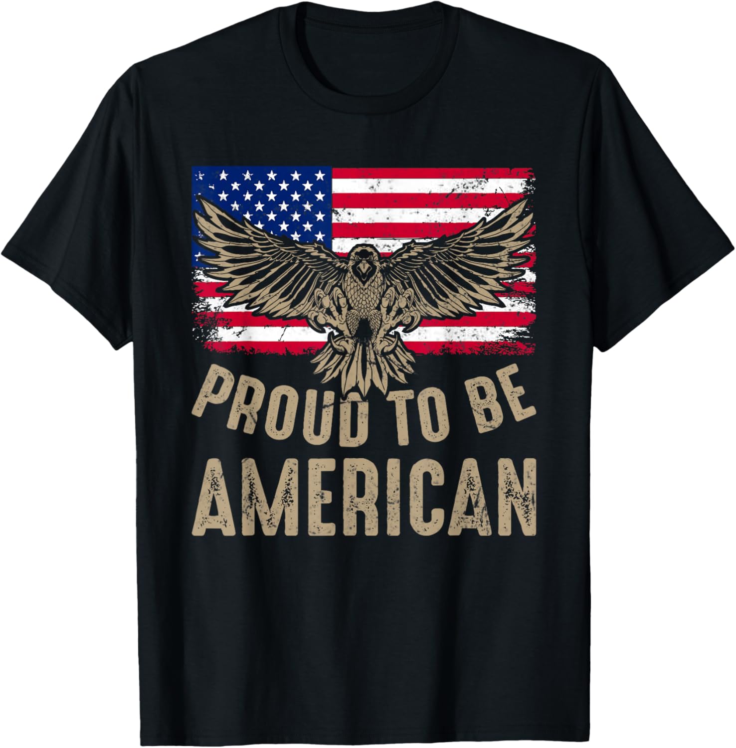 Proud To Be American USA Flag Eagle Patriot Freedom