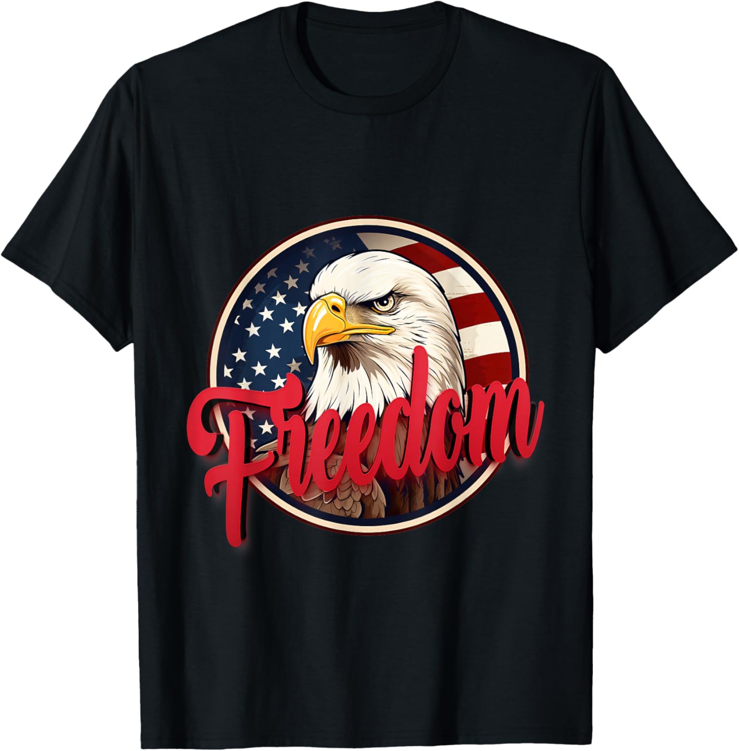 Patriotic Pride American Bald Eagle USA Flag Freedom