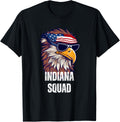 Indiana Squad - Retro Bald Eagle American Flag Bandana