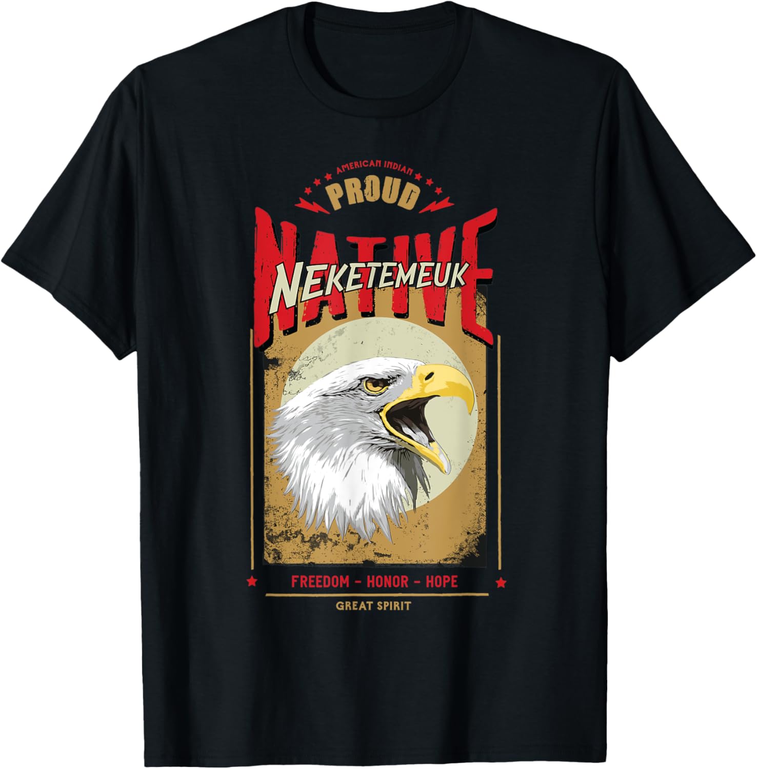 Neketemeuk Native American Eagle Spirit Vintage Honor