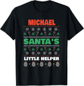 Michael Santa's Little Helper Funny Michael Name Christmas