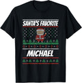 Santa's Favorite Michael Funny Christmas Michael Name