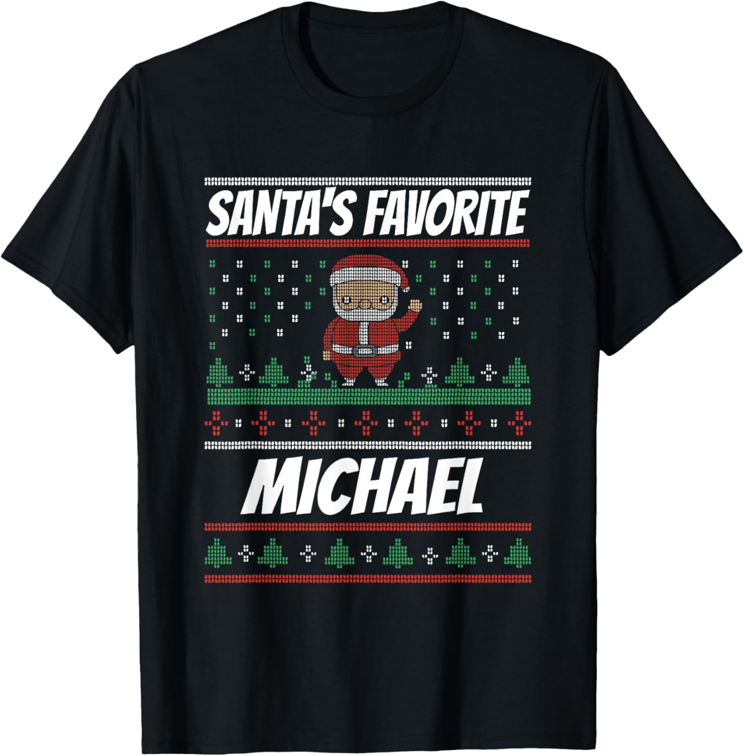 Santa's Favorite Michael Funny Christmas Michael Name