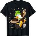 St Patricks Day Lucky American Bald Eagle Leprechaun Irish