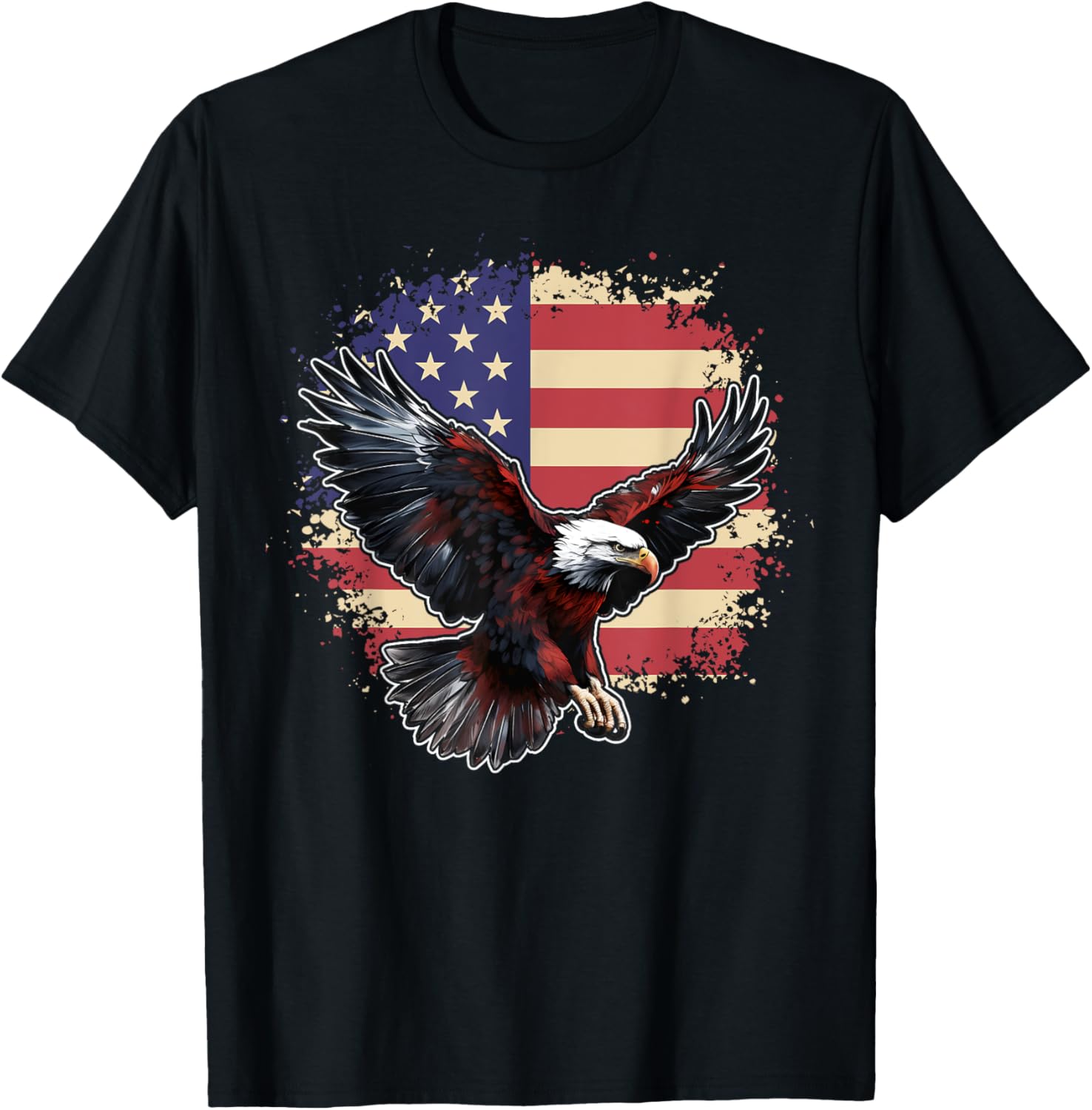 Bald 4th Of July American Flag Country US Patriotic Eagle
