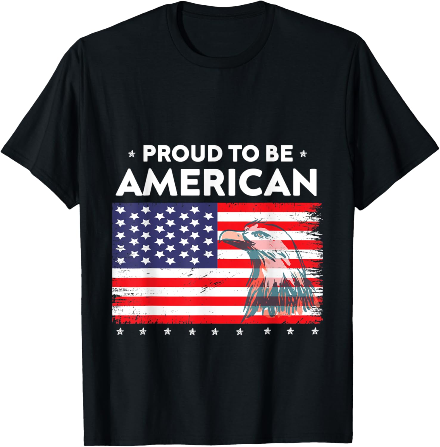 Proud American Patriotic Eagle USA Flag - 4th of July