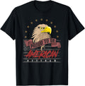 Patriotic Veteran Military Eagle Ladies Mens American Flag