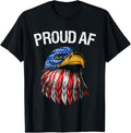 Proud AF Patriotic Eagle American 4th Of July Men Women