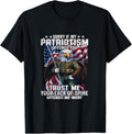 Patriotic Bald Eagle with American Flag