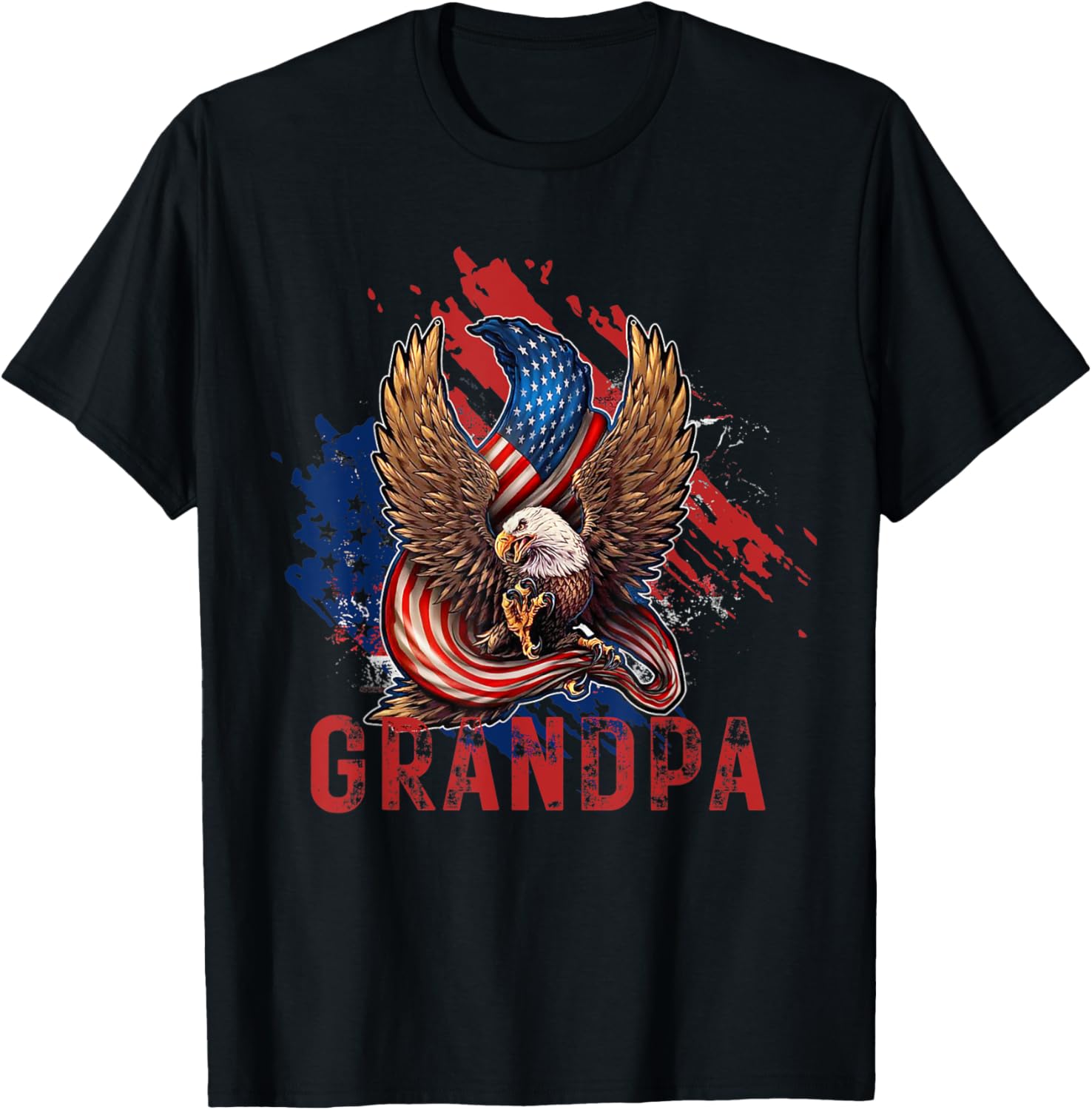 Mens 4th of July Patriotic America - USA American Eagle Grandpa