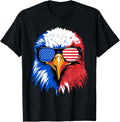 Eagles Flying Bird Cool Face Eagles with Sunglasses Usa Flag