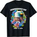 Flowers Bald Eagle American Flag for Independence Day