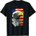 Vintage Eagle with American Flag, 4th of July