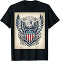 Bald Eagle American Flag Shield