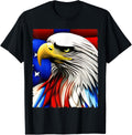 Futuristic American Bald Eagle USA Flag 4th of July