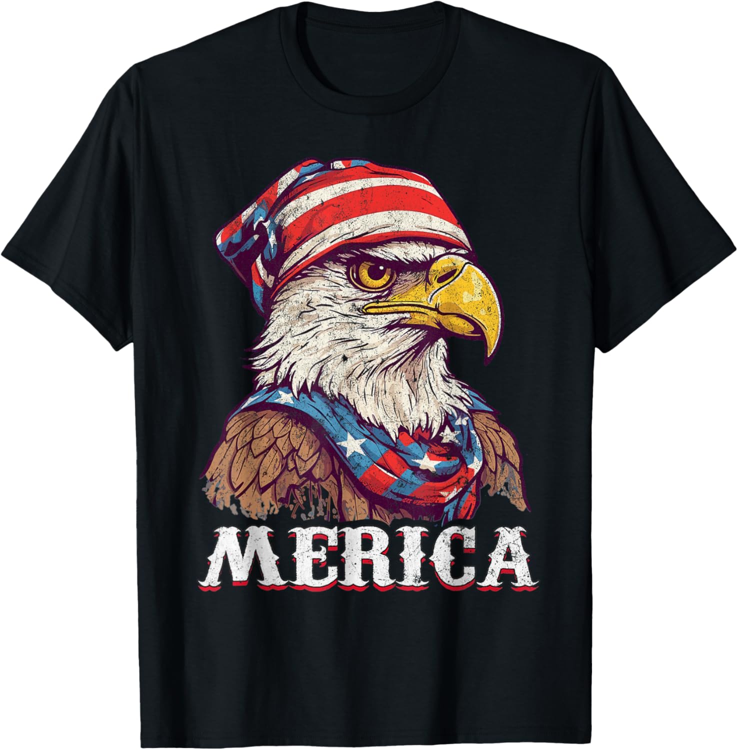Merica 4th Of July Patriotic USA American Flag Eagle