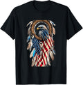 Bald Eagle Dream Catcher with American Flag