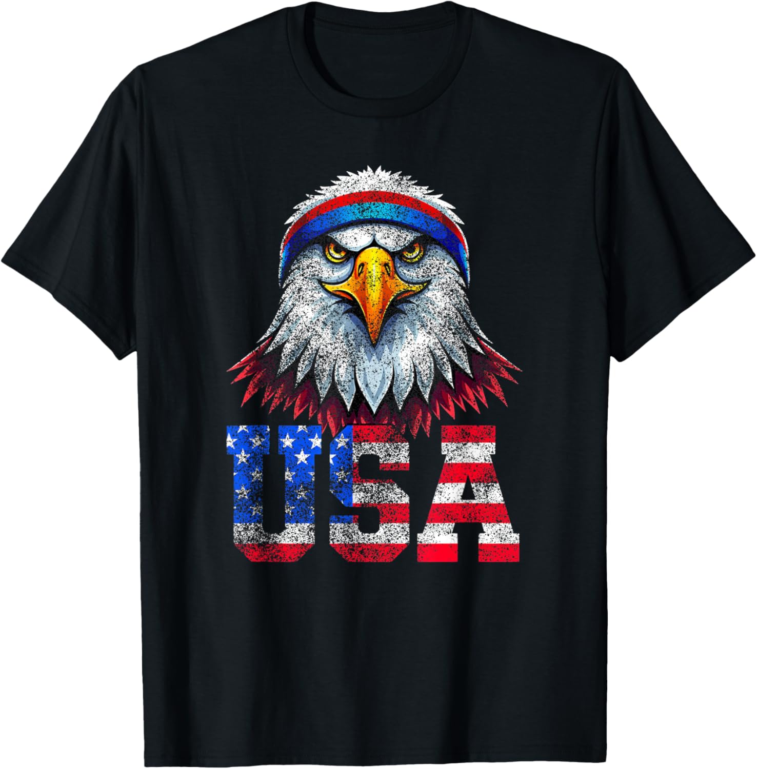 Men's 4th Of July Patriotic Eagle USA Flag American Pride