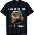 Land Of The Free And The Brave American Bald Eagle Patriotic