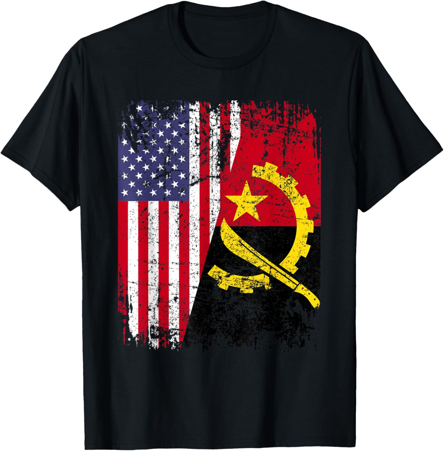 ANGOLAN ROOTS | Half American Flag | ANGOLA